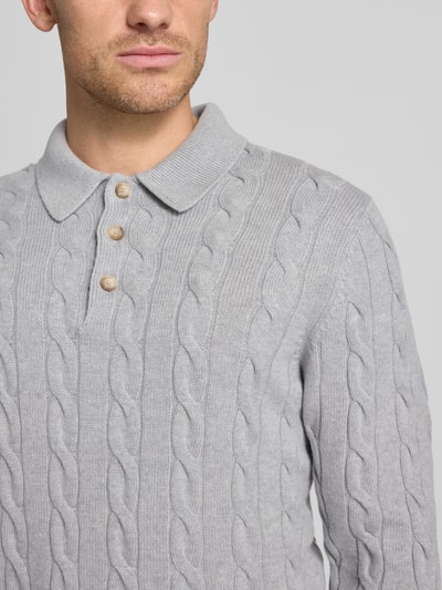 GRAN SASSO Gebreide pullover van een mix van scheerwol en viscose met kasjmier  Lichtgrijs - 3