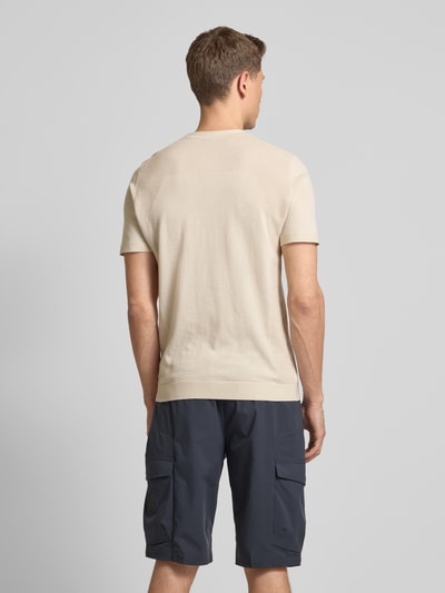 BOSS Green T-Shirt mit Label-Print Beige 5