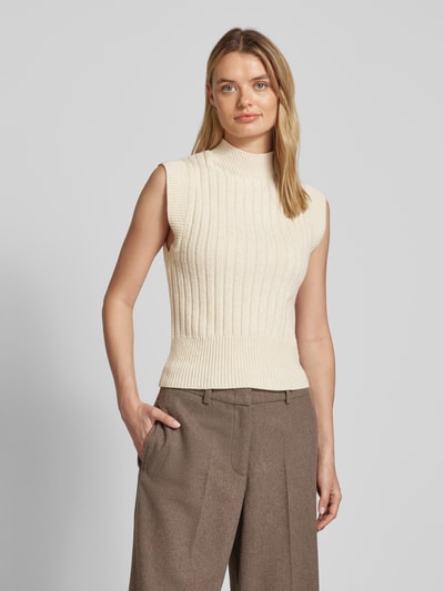 Mango Pullunder mit Stehkragen Beige 4