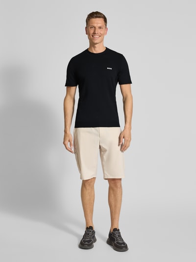 BOSS Green T-Shirt mit Label-Print Black 1