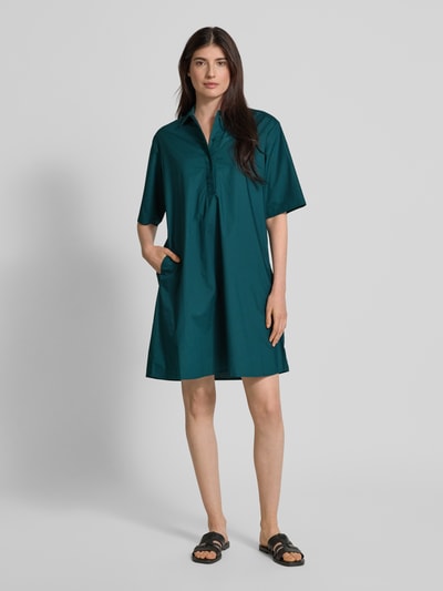 Christian Berg Woman Knielanges Hemdblusenkleid mit 1/2-Arm Dunkelgruen 1