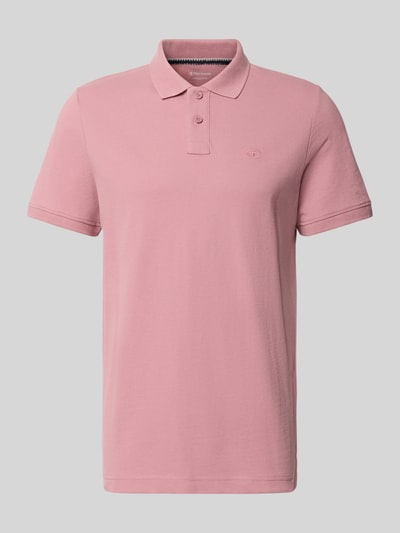 Produktfoto, Regular Fit Poloshirt aus Baumwoll-Mix von Tom Tailor in hellem Rosa mit kurzem Kragen und glatter Struktur, Herren Poloshirt von Tom Tailor
