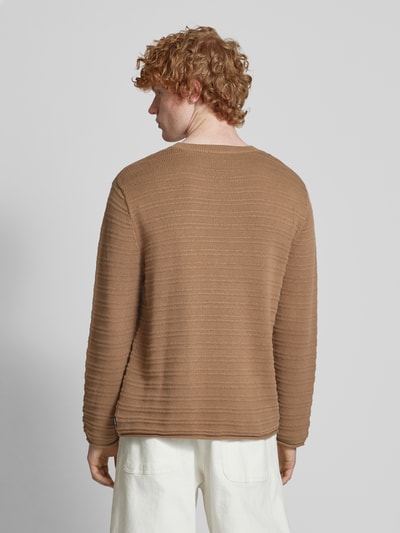 REVIEW Strickpullover mit gerippten Abschlüssen Mud 5