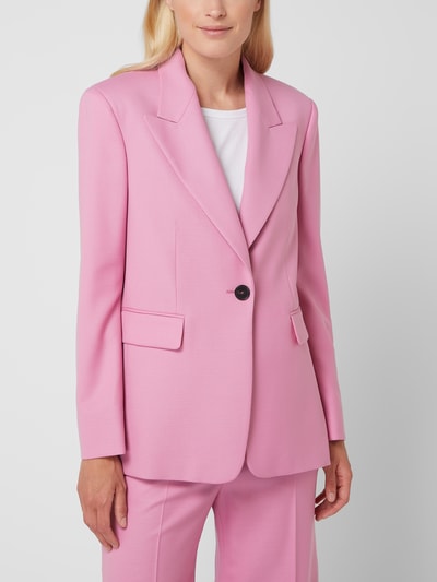 Windsor Blazer van een mix van scheerwol en elastaan Roze - 4