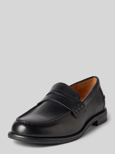 Vagabond Loafers van runderleer, model 'STEVEN' Zwart - 1