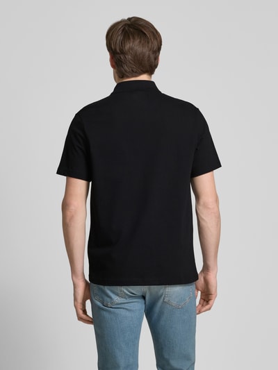 FIRE + ICE Poloshirt mit Label-Print Modell 'MICK' Black 5