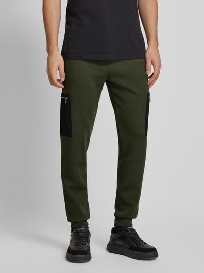 Karl Lagerfeld Sweatbroek met elastische band Olijfgroen - 4