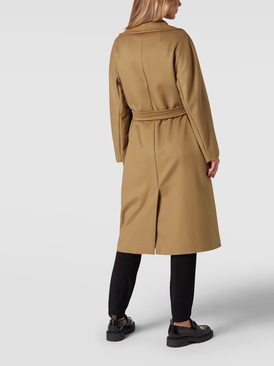 Weekend Max Mara Lange jas van scheerwol met reverskraag, model 'Resina' Camel - 5