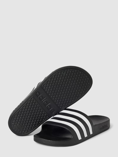 ADIDAS SPORTSWEAR Slippers met labeltypische strepen, model 'ADILETTE AQUA' Zwart - 3