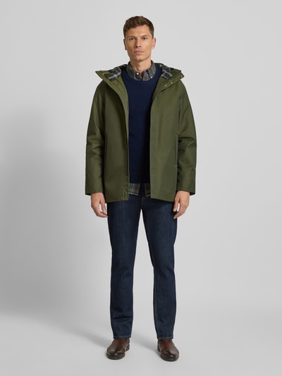 Barbour Regular Fit Parka aus Baumwoll-Mix Oliv 1