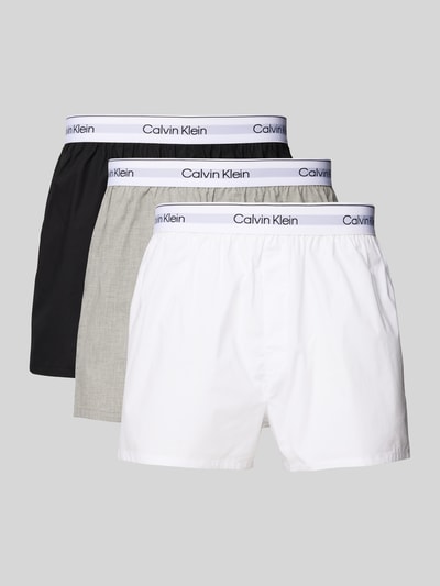 Calvin Klein Underwear Boxershorts mit elastischem Logo-Bund im 3er-Pack Black 1