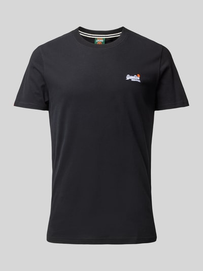 Superdry T-Shirt mit Label-Stitching Black 2