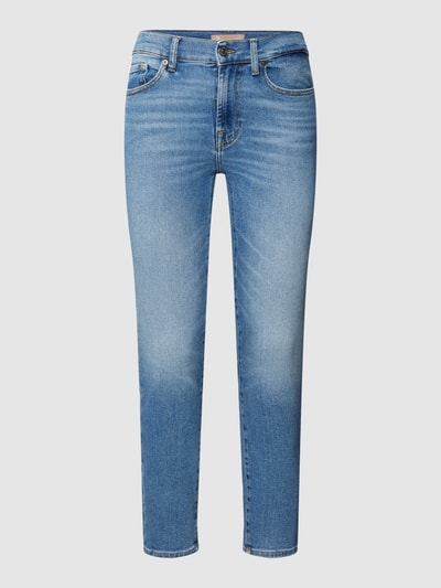 7 For All Mankind Cropped Jeans mit 5-Pocket-Design Modell 'Roxanne' Blau 2