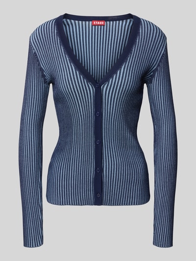 Staud Strickcardigan mit Strukturmuster Marine 2