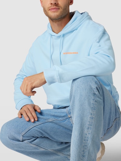 Scotch & Soda Hoodie mit Logo-Print Hellblau 3