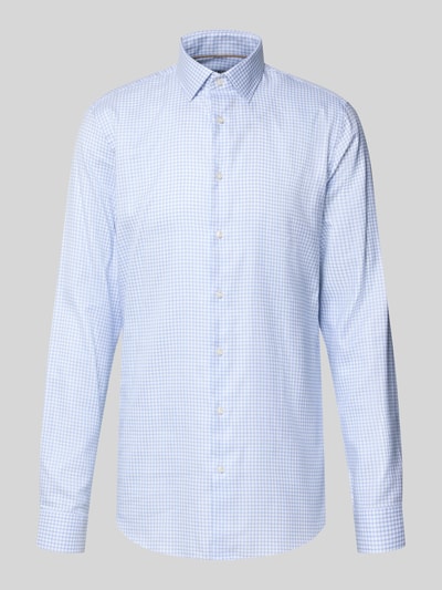Jake*s slim fit zakelijk overhemd met extra lange mouw Lichtblauw - 1