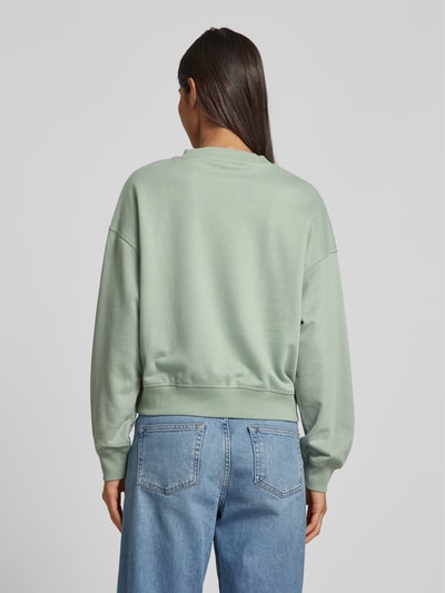 QS Sweatshirt met ronde hals Lichtgroen - 5