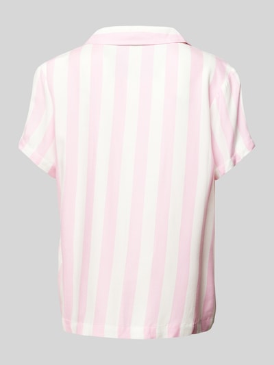 HUGO Pyjamabovendeel met streepmotief, model 'TRUE' Roze - 3