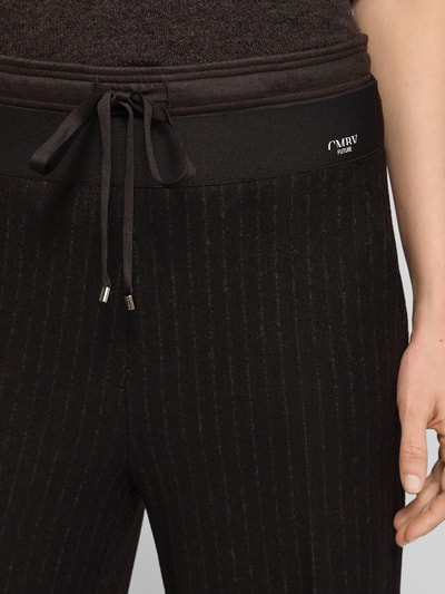 Cambio Spodnie materiałowe z elastycznym pasem model ‘EVA’ Antracytowy 3