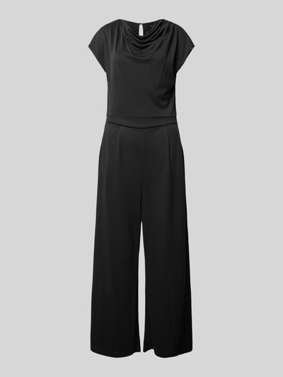 Zero Jumpsuit mit Wasserfall-Ausschnitt Black 2