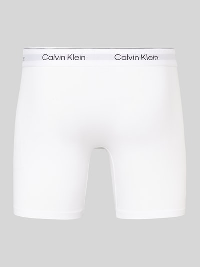 Calvin Klein Underwear Regular Fit Trunks aus Baumwoll-Mix im 3er-Pack Weiss 3