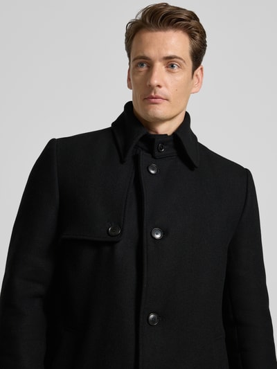 Drykorn Korte vacht met draaischijf en knoppenpaneel 'SKOPJE'-model Zwart - 3