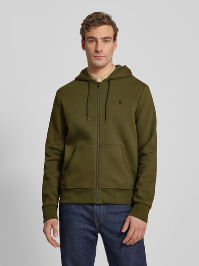 Polo Ralph Lauren Regular Fit Sweatjacke mit Baumwolle Oliv 4