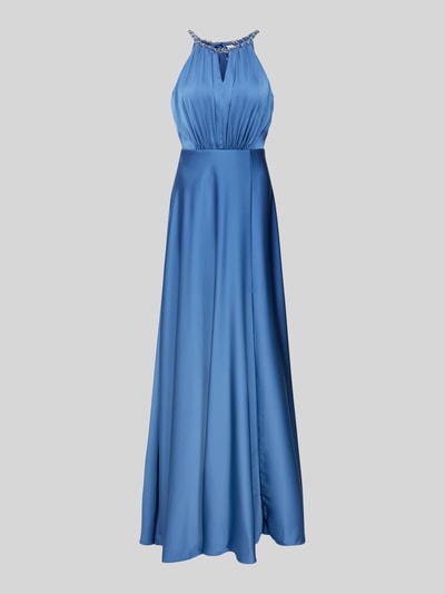 Jake*s Cocktail Abendkleid mit Raffungen Bleu Melange 1