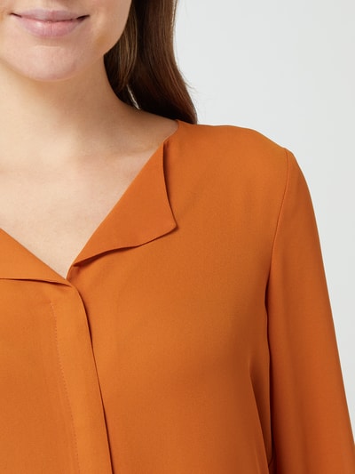 Vila Bluse aus Chiffon Modell 'Lucy' Dunkelorange 2