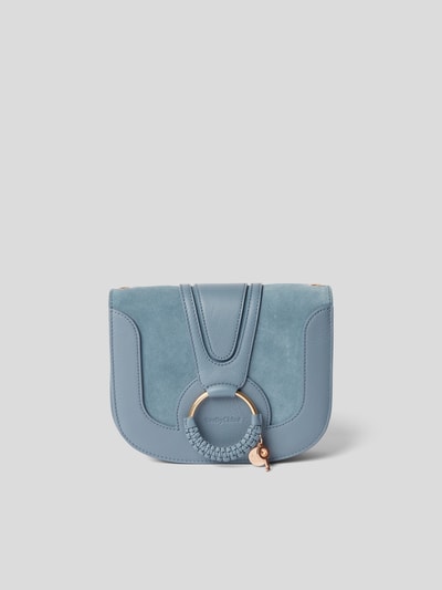 See by Chloé Saddle Bag mit Brand-Detail Rauchblau 4