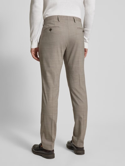 Roy Robson Modern fit pantalon met persplooien Beige - 5