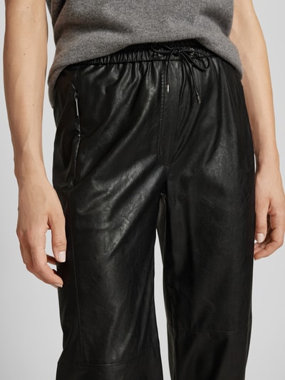 Marc Cain Stoffen broek met elastische band Zwart - 3