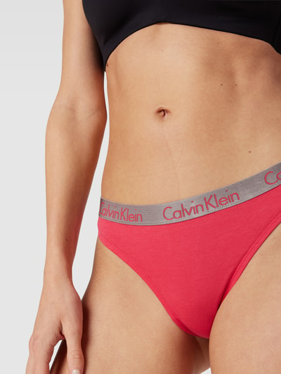 Calvin Klein Underwear String mit elastischem Logo-Bund im 3er-Pack Pink 3