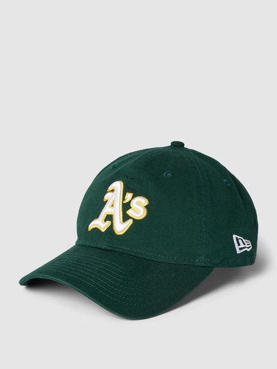 New Era Baseballpet met labelstitching, model 'MLB CORE CLASSIC' Donkergroen gemêleerd - 1