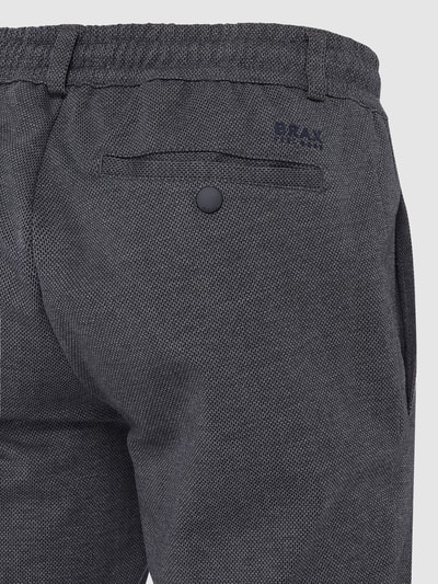 Brax Easy Pants mit Webmuster Modell 'Phil' Marine 3