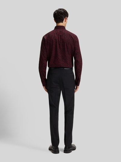 HUGO Slim Fit Freizeithemd aus reiner Baumwolle Modell 'ERMO' Bordeaux 5