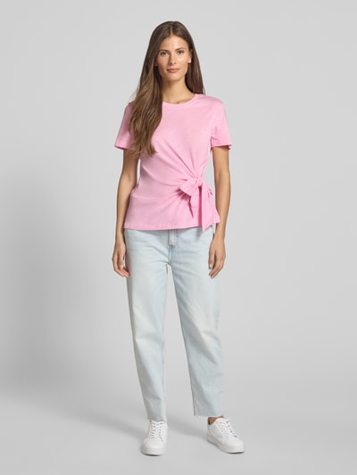 Tommy Hilfiger  Regular Fit T-Shirt aus reiner Baumwolle Pink 1