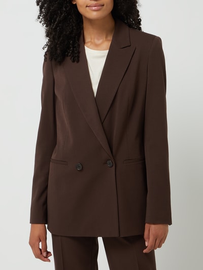 Jake*s Collection Blazer mit Viskose-Anteil  Schoko 4