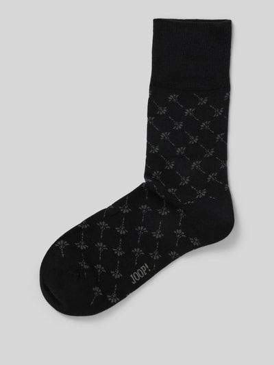 JOOP! Collection Socken mit Label-Stitching Black 1