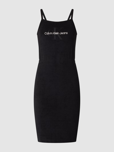 Calvin Klein Jeans Kleid mit Logo-Stickerei  Black 2