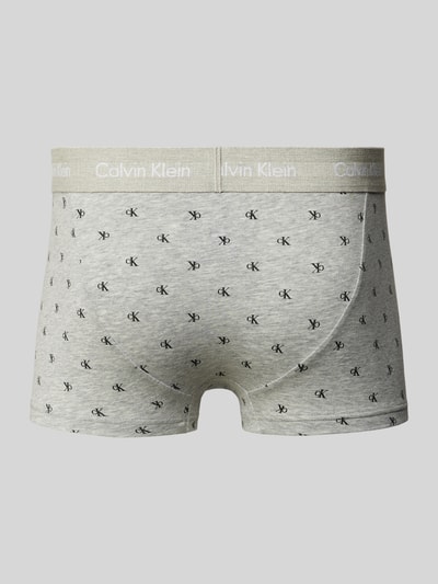 Calvin Klein Underwear Trunks aus Viskose mit Label-Bund im 3er-Pack Graphit 3