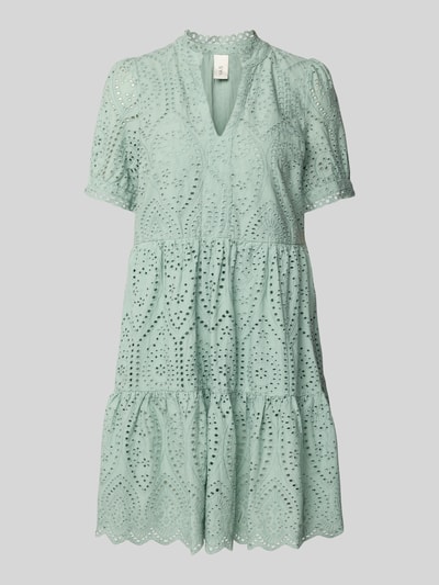 YAS Minikleid mit Lochstickerei Modell 'Holi' Mint 2