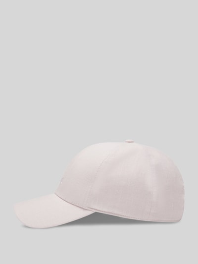 BOSS Basecap aus reinem Leinen mit Label-Stitching Rose 4
