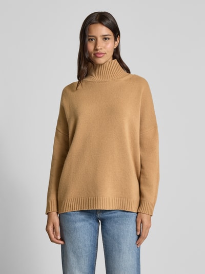 Weekend Max Mara Oversized Rollkragenpullover aus reiner Schurwolle Modell 'BORGIA' Camel 4