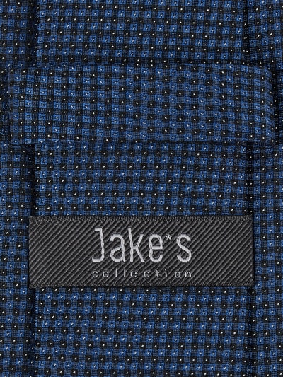 Jake*s Slim Fit Krawatte aus Seide mit feinem Allover-Muster Royal 2