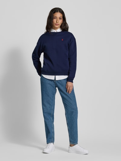 Polo Ralph Lauren Oversized Sweatshirt mit Logo-Stitching Marine 1