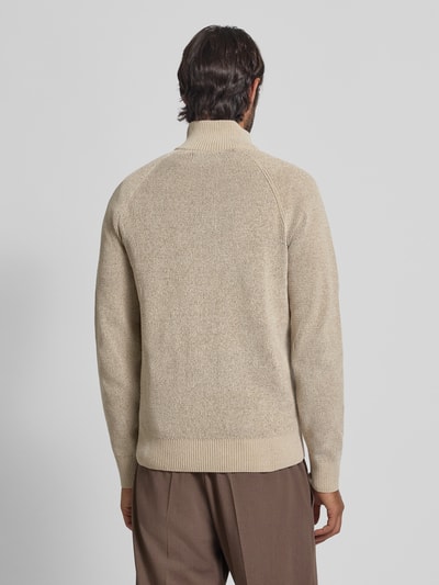 JAKE*S STUDIO MEN Gebreid vest met opstaande kraag Beige - 5