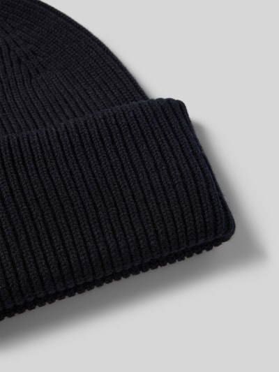 Profuomo Beanie mit breiter Krempe Marine 2