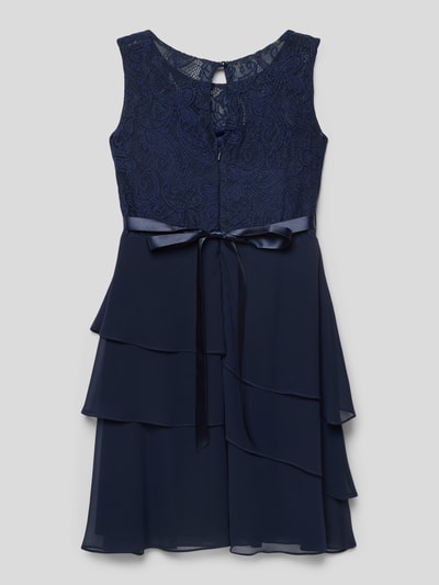 G.O.L. Kleid mit Spitzenbesatz Marineblau 3