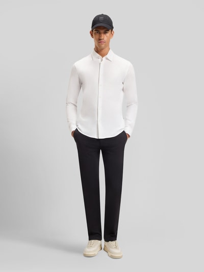BOSS Orange Slim Fit Freizeithemd aus reiner Baumwolle Modell 'MYSOFT_2' Weiss 1